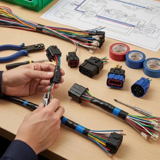 Fabricação de chicotes elétricos