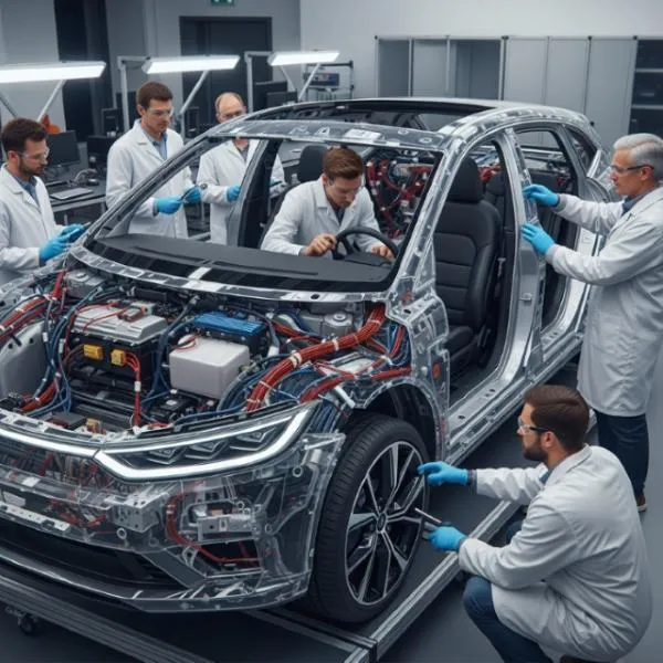 Injeção de peças plásticas automotivas