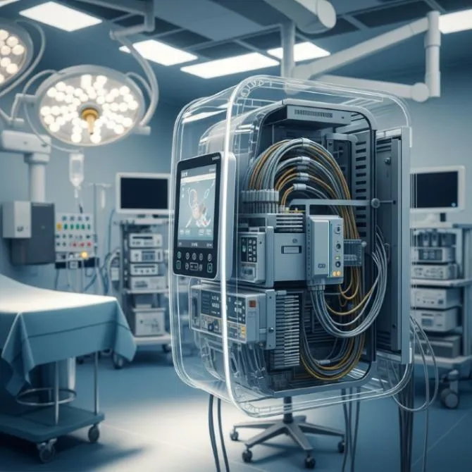 Montagem de conexões elétricas